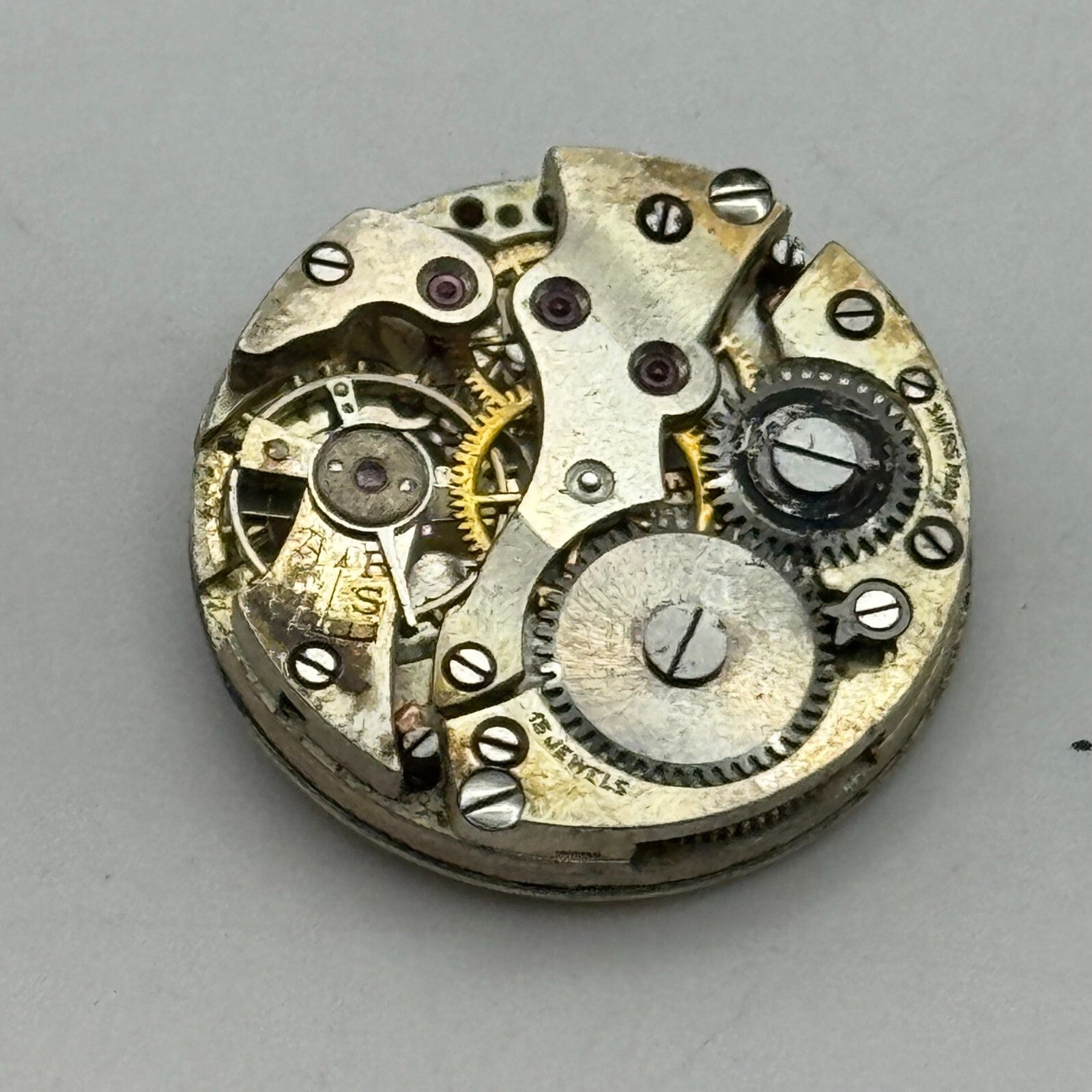 23.6mm J W Benson Sub Seconds Manual Wind 15 Jewels Swiss Watch Movement PARTS