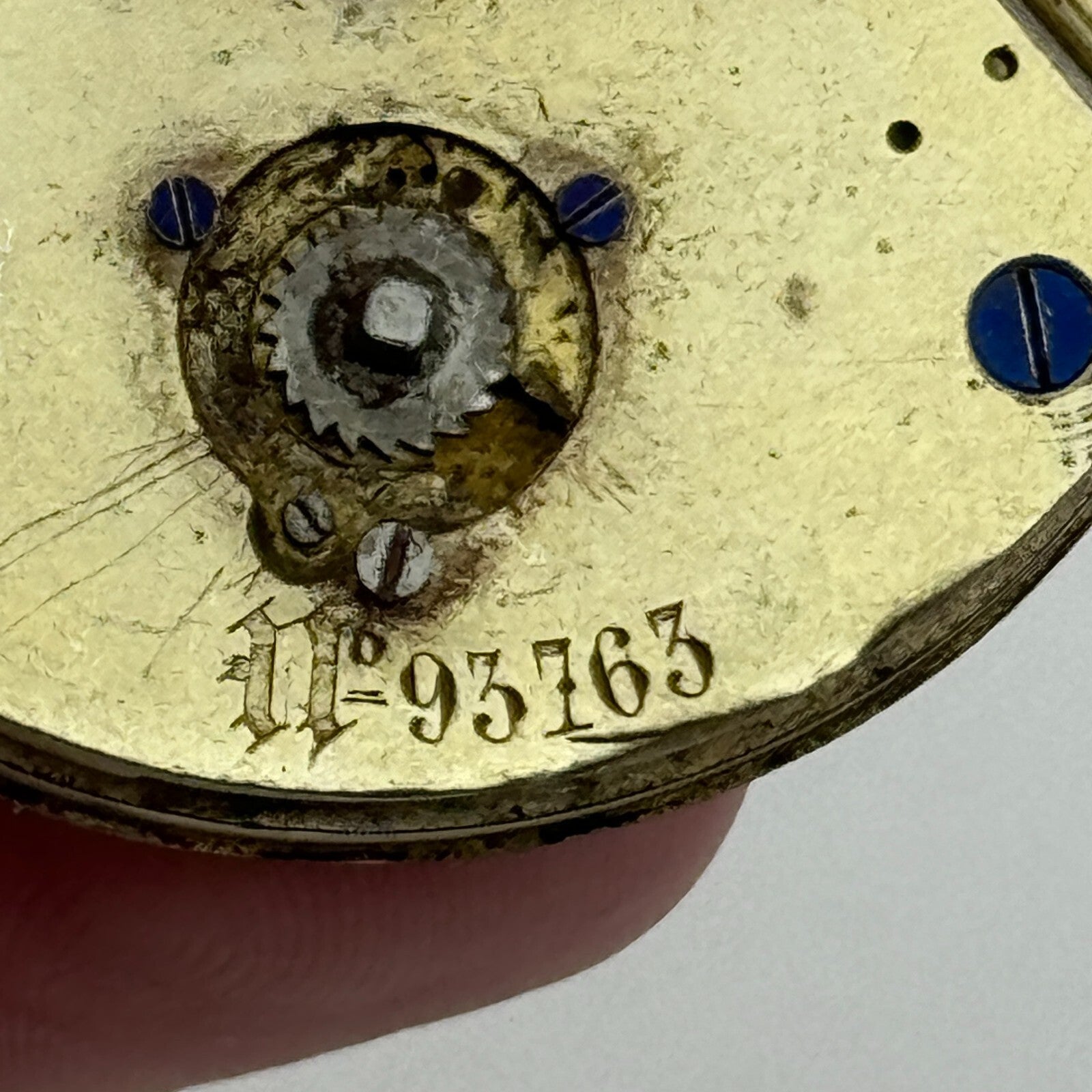 40.7mm Antique Unidentified Interesting Key Wound Pocket Watch Movement PARTS