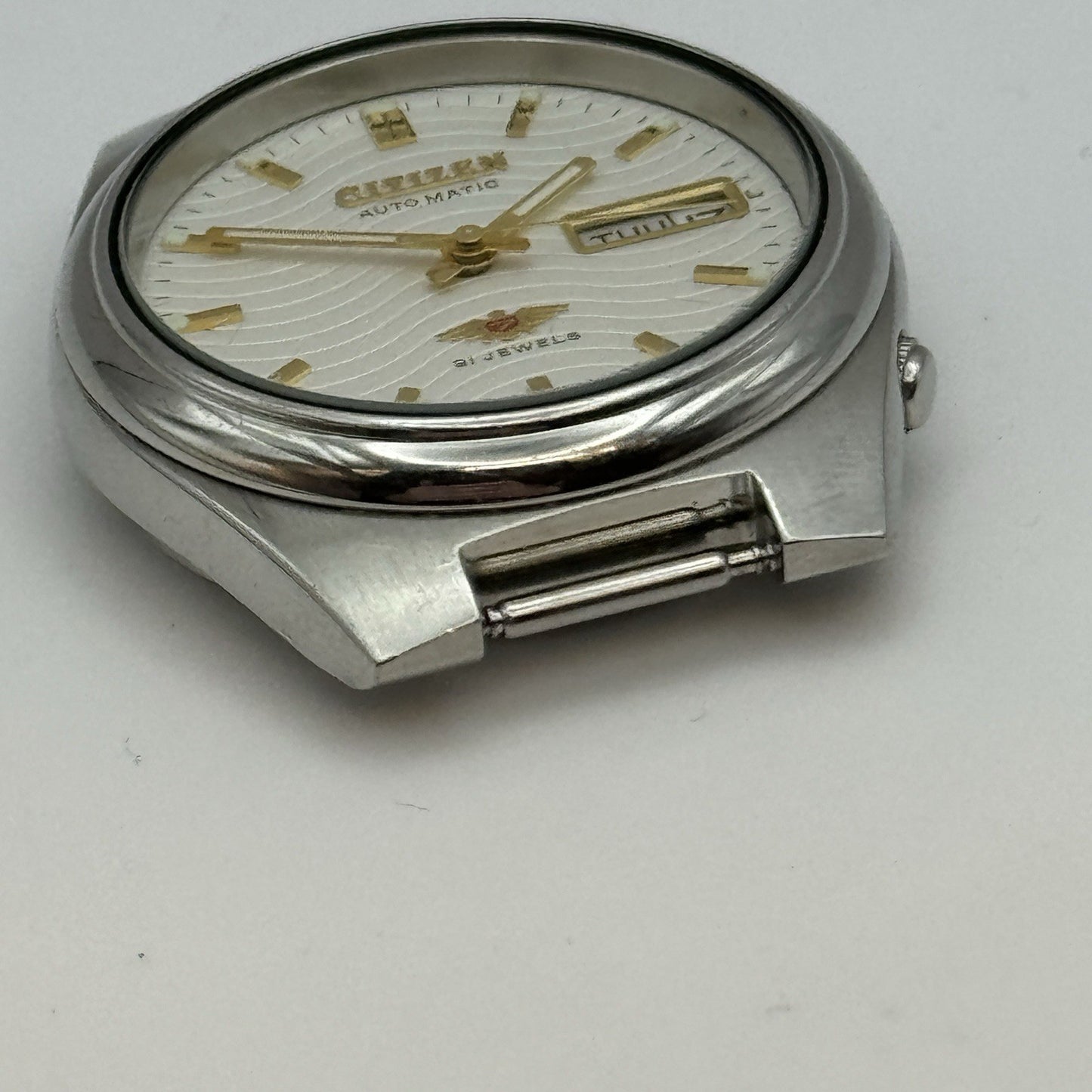 35mm Citizen 8200 Eagle 7 Automatic 4-R35314 Vintage Watch To Restore Arabic