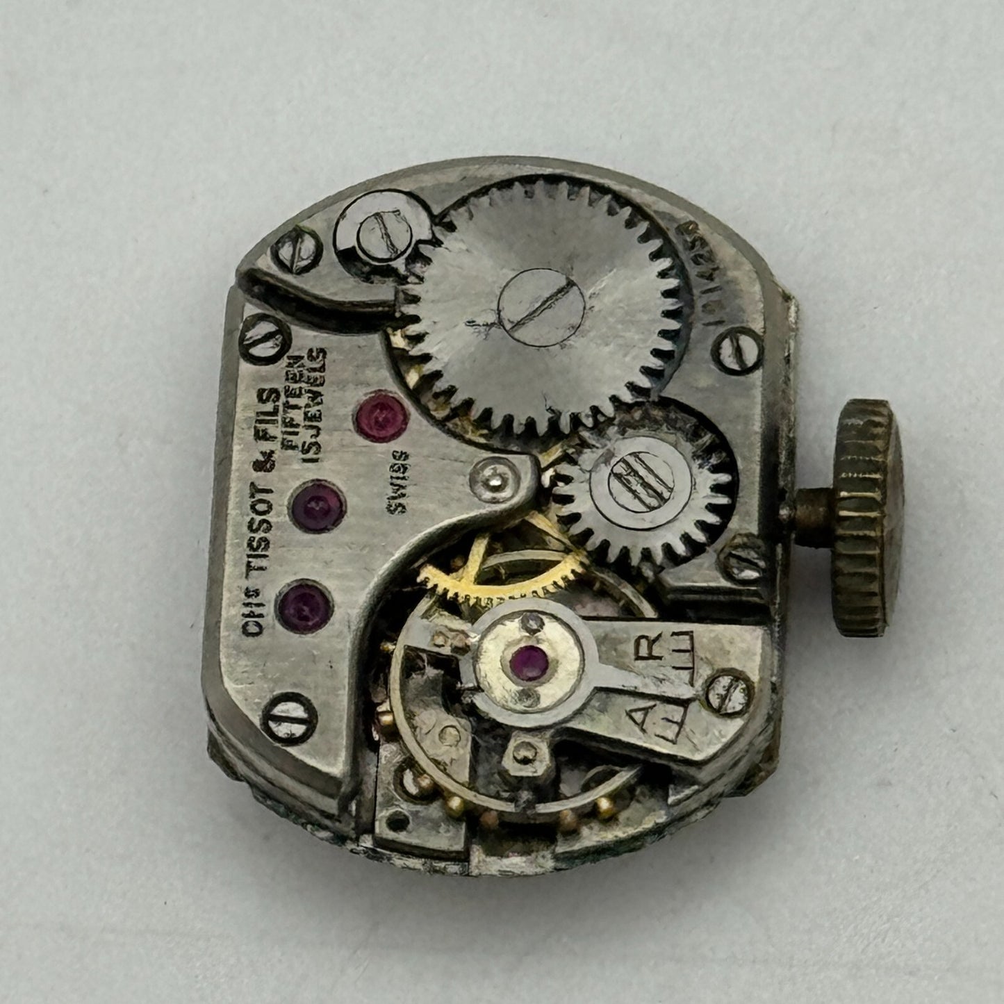 13.5mm Tissot 13.6 Swiss 15 Jewels Manual Wind Ladies Watch Movement PARTS