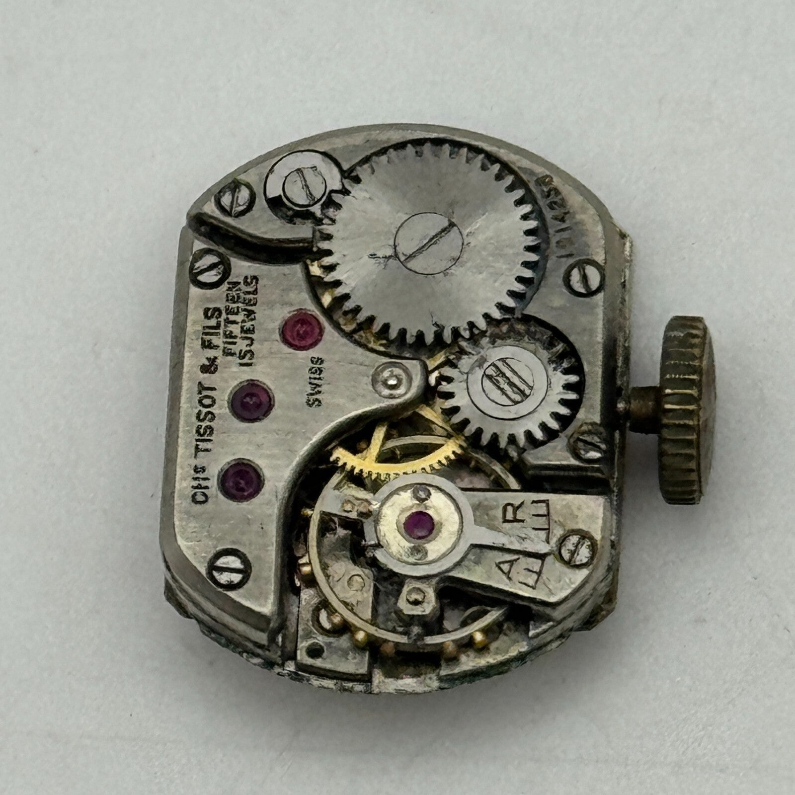 13.5mm Tissot 13.6 Swiss 15 Jewels Manual Wind Ladies Watch Movement PARTS