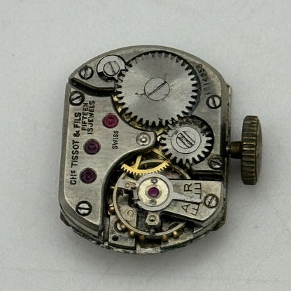 13.5mm Tissot 13.6 Swiss 15 Jewels Manual Wind Ladies Watch Movement PARTS
