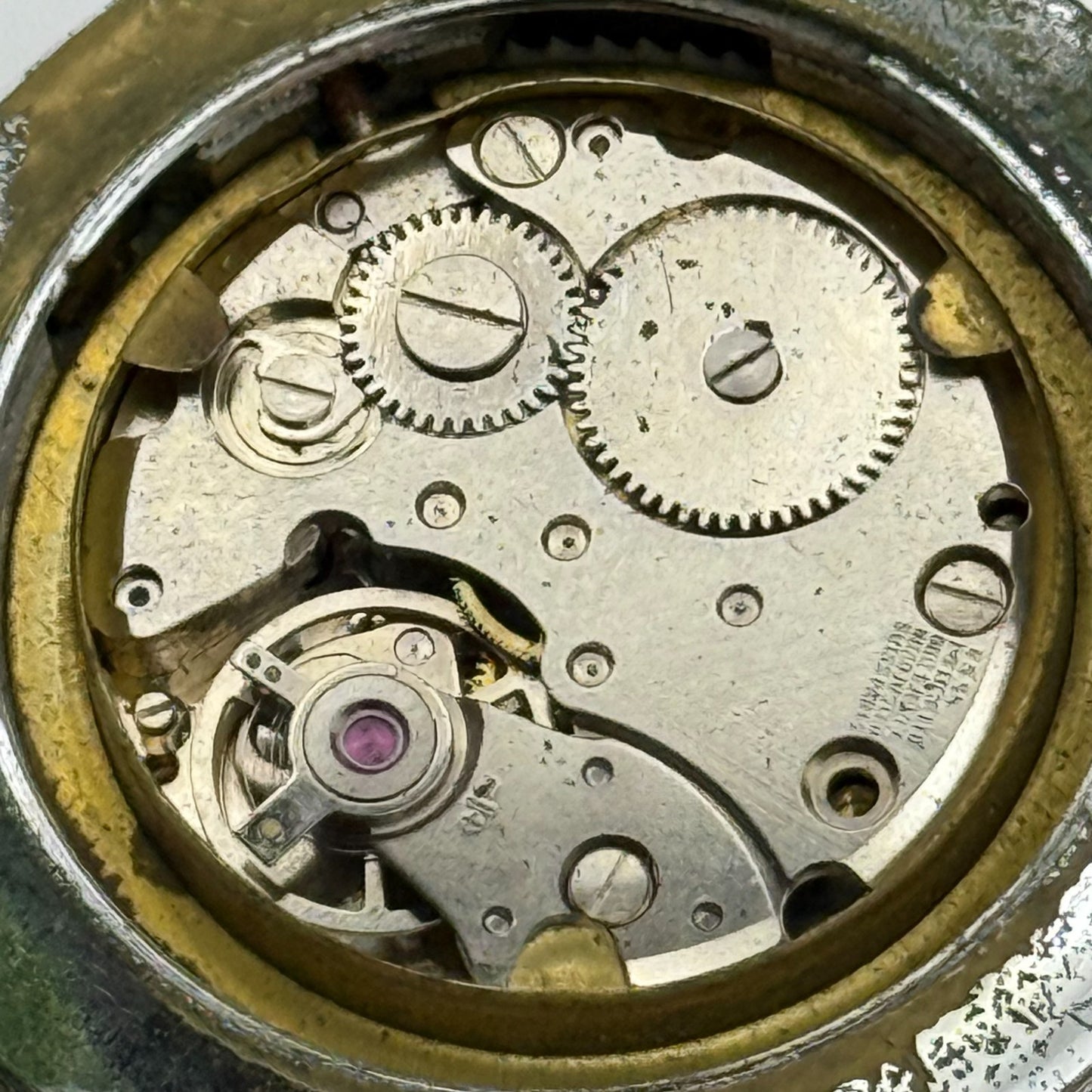 41mm Men’s Vintage Geneva Electra World Time Datomatic ES 55 Manual PARTS REPAIR