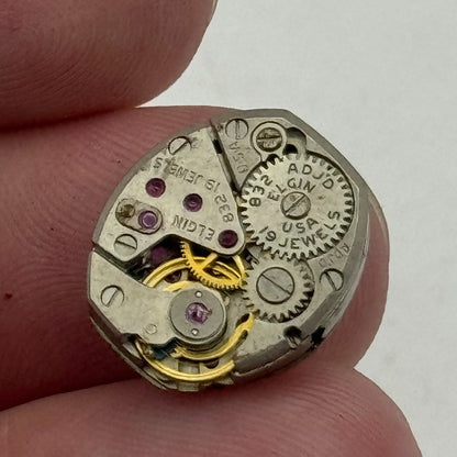 13.2mm Ladies Elgin 832 Rare 19 Jewels Manual Wind Watch Movement PARTS SPARES