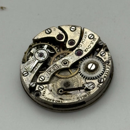 23.7mm Vintage Bulova 10A Manual Wind Swiss Watch Movement PARTS REPAIR SPARES