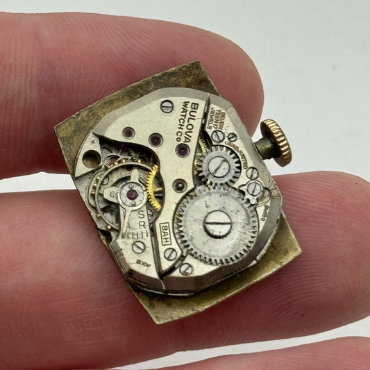 18.5mm Bulova 8AH Manual Wind 17 Jewels Watch Movement Vintage Swiss PARTS