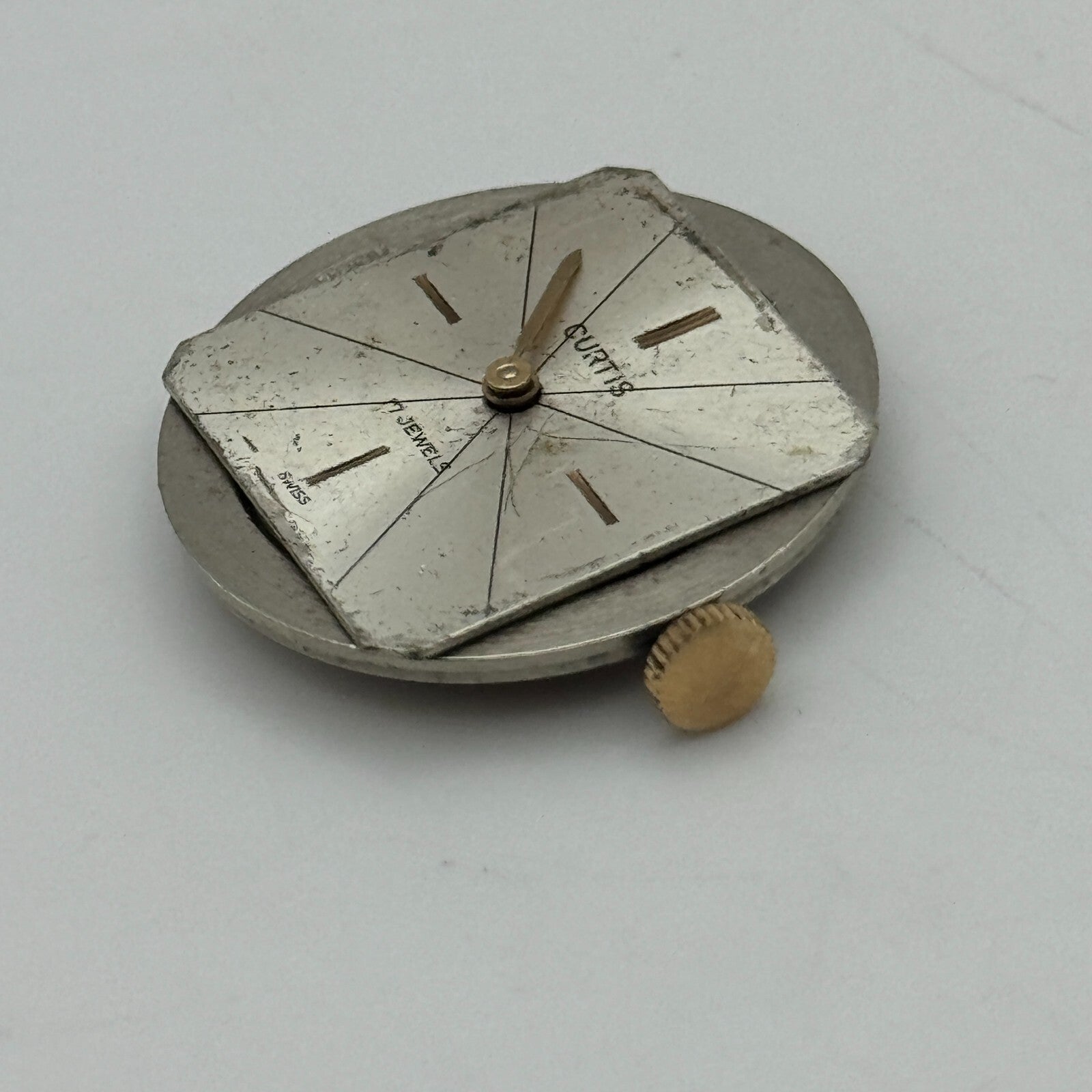 22.5mm Ladies Curtis Felsa F 4022 Manual Wind Watch Movement Swiss Vintage PARTS