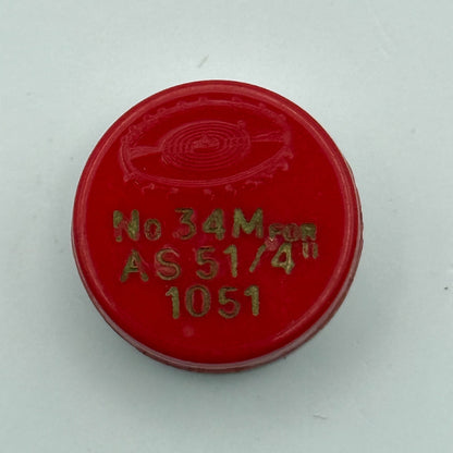 AS 1051 Balance Wheel Complete And Spring 5 1/4’’’ 34 M Watch Movement Parts NOS