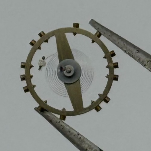 AV 120 Balance Wheel Complete And Spring 6 3/4–8’’’ 485 Watch Movement Parts NOS