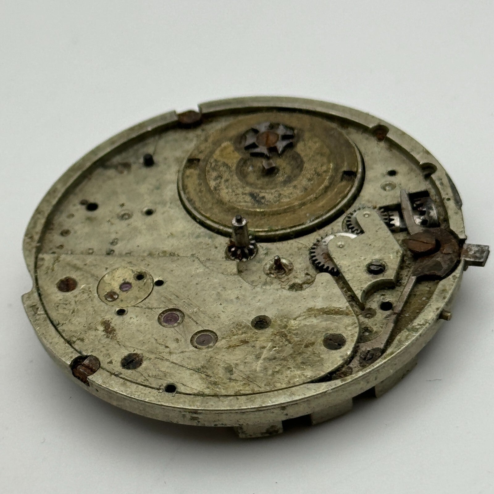 40mm Unidentified Antique Pocket Watch Movement PARTS REPAIR SPARES
