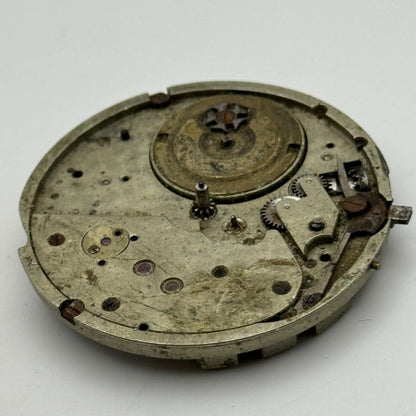40mm Unidentified Antique Pocket Watch Movement PARTS REPAIR SPARES