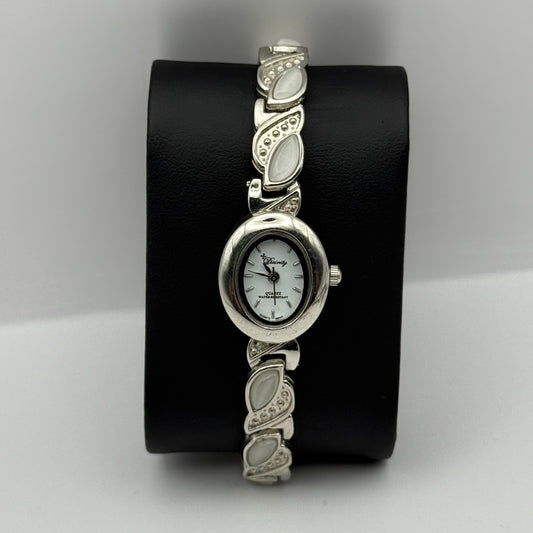 Divinity Ladies Quartz Watch Oval Dial Silver Tone Bracelet Working 19mm