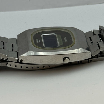 37mm Tissot 2040 Liquid Crystal 40626 - 2144 Quartz LCD Vintage Watch FOR PARTS