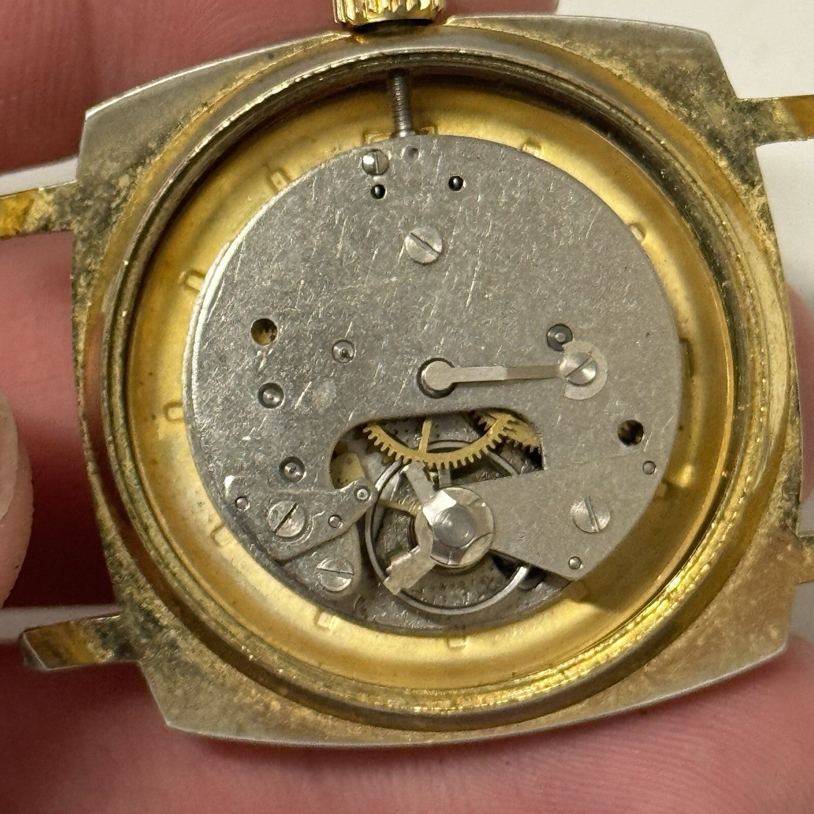 35mm Vintage Gents Aseikon 23 Colombo Style Day Date Watch Head TO RESTORE