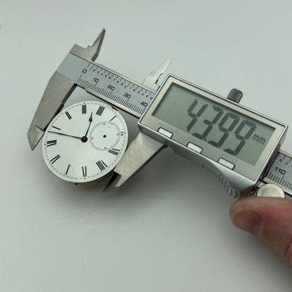 44mm Antique Key Wound Pocket Watch Movement Dial PARTS REPAIR SPARES