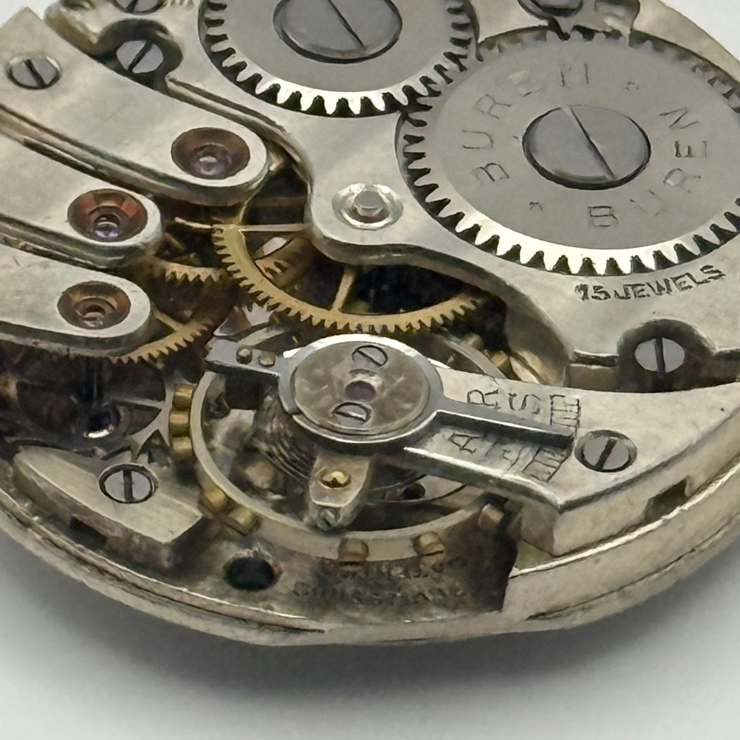 Buren Grand Prix Good Balance Watch Movement Manual Wind Vintage Parts 23.7mm