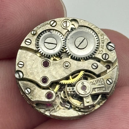 19.6mm 15 Jewels Roman Numerals Trench Watch Movement Manual Wind PARTS SPARES