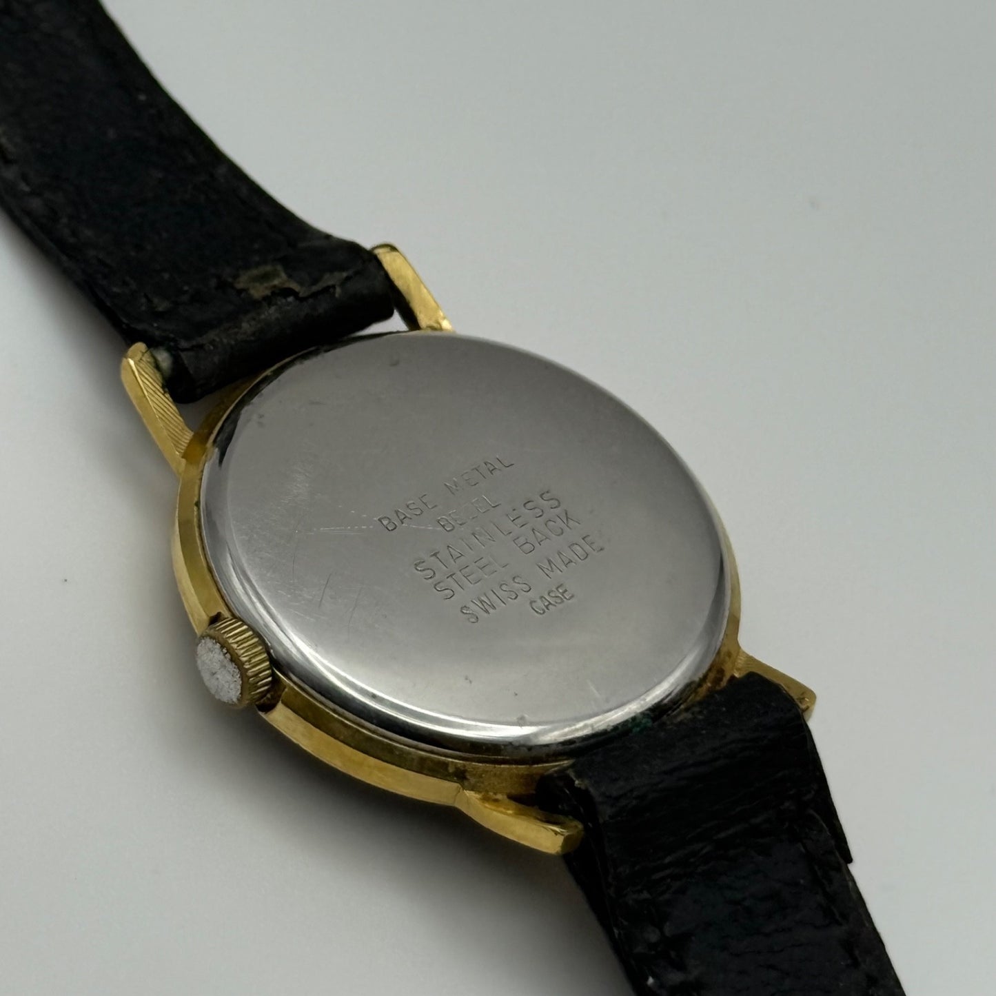 28mm Jenny Bates Swiss Gold Plated Vintage Manual Wind Watch PARTS / REPAIR