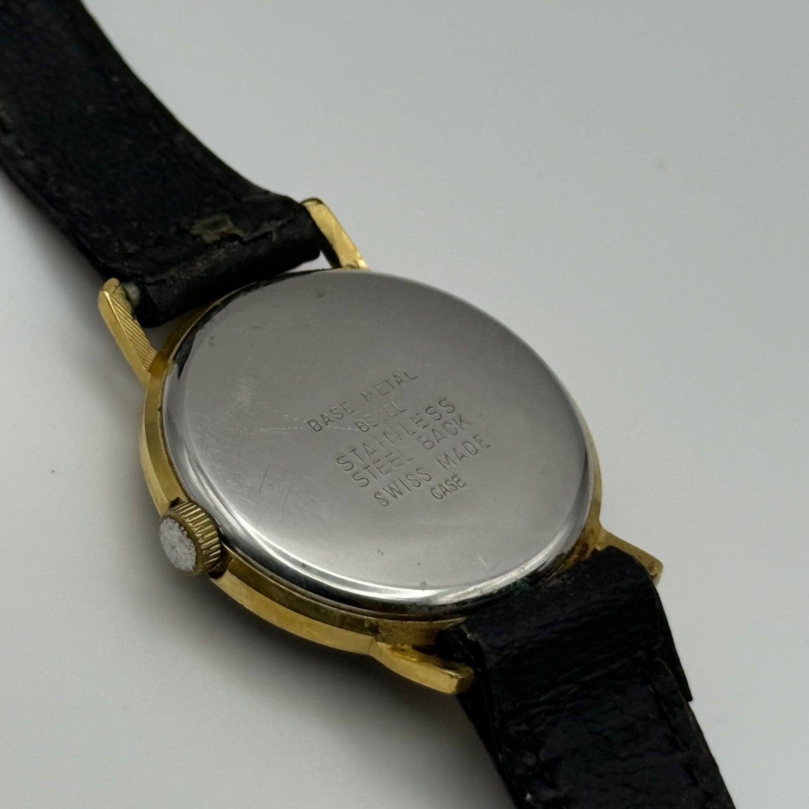 28mm Jenny Bates Swiss Gold Plated Vintage Manual Wind Watch PARTS / REPAIR