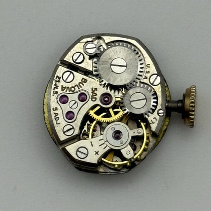 12.9mm Vintage Ladies Bulova 5AD Manual Wind Swiss Watch Movement PARTS REPAIR