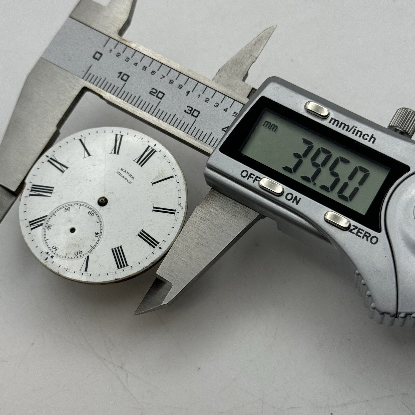 39.5mm Manual Wind Bauer Geneve No Balance Pocket Watch Movement FOR PARTS