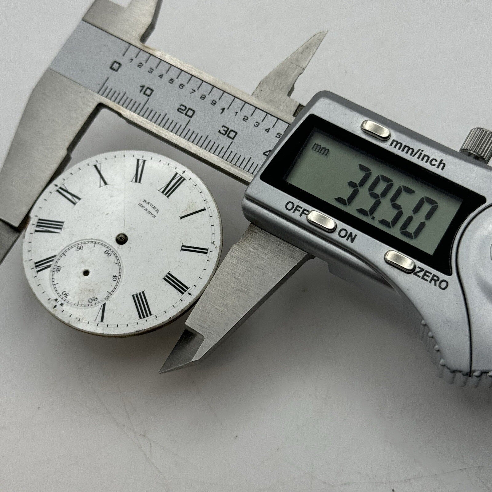 39.5mm Manual Wind Bauer Geneve No Balance Pocket Watch Movement FOR PARTS
