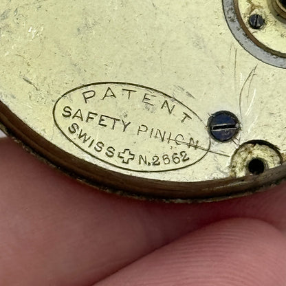 45.1mm Antique Henry E Peck Patent 2622 Safety Pinion Pocket Watch Movement