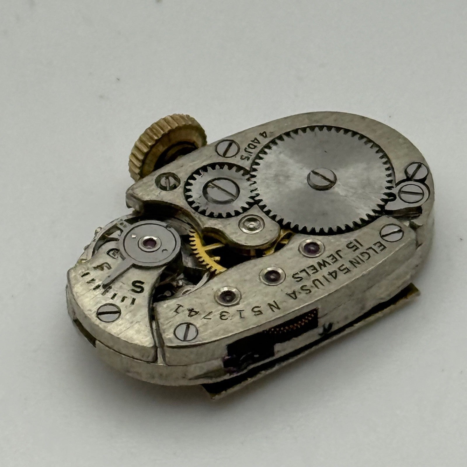 Elgin Grade 541 Model 2 Watch Movement 1951 21/0s American Parts Repair Ladies