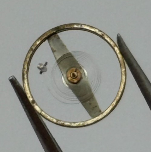 ST 69 Balance Wheel Complete And Spring 6 1/4–8’’’ 1155 Watch Movement Parts NOS