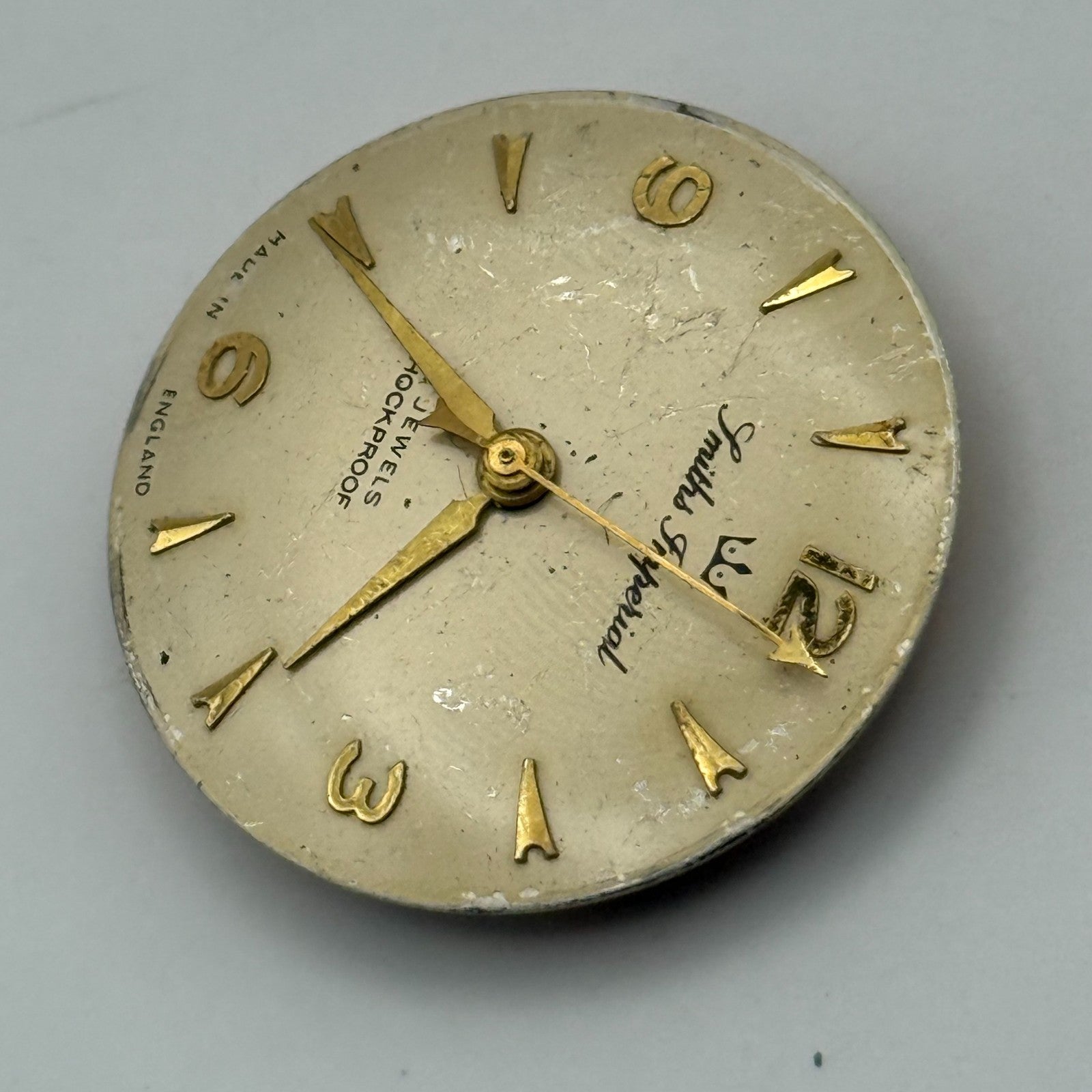 Smiths Imperial 5911 Cal 0104 Watch Movement Manual Wind Vintage Parts 26.9mm