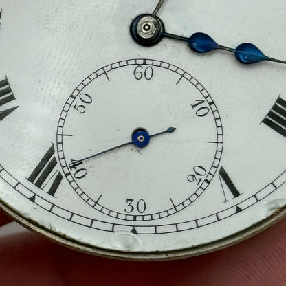 43mm Buren 7 Jewels Sub Seconds Swiss Vintage Hunter Pocket Watch Movement PARTS