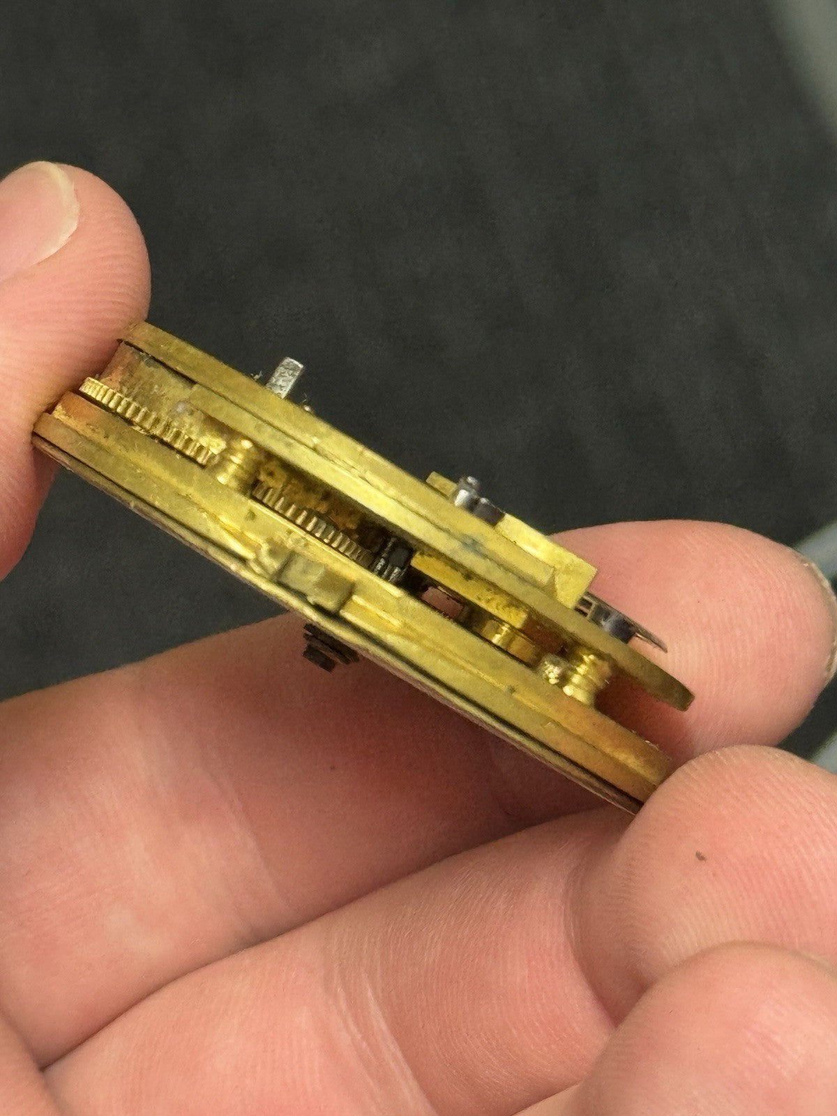 43mm Antique Unusual Nugent Wells & Son Newport Pocket Watch Movement PARTS