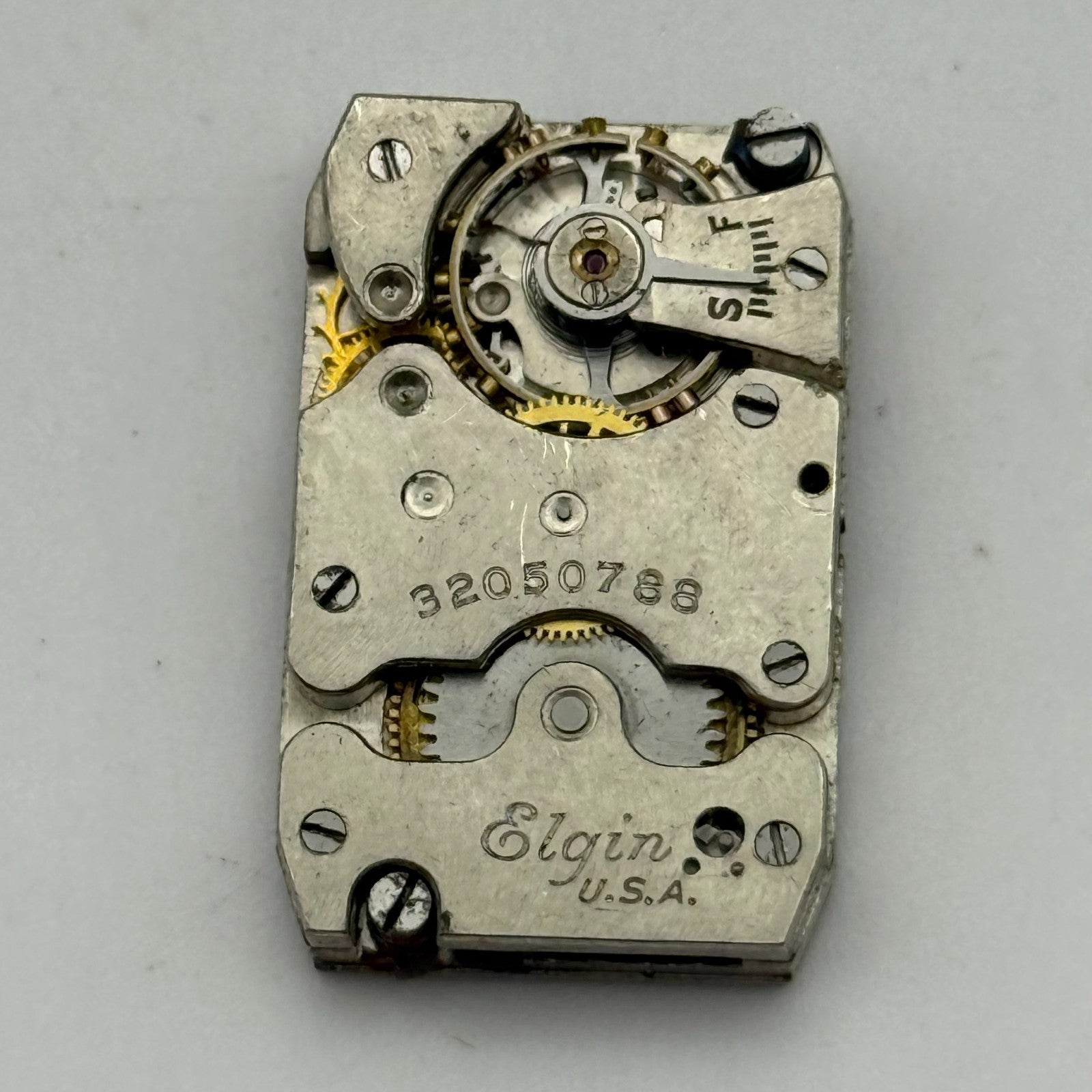 1930 Vintage 18/0s Elgin 488 Model 1 American Watch Movement PARTS REPAIR SPARES