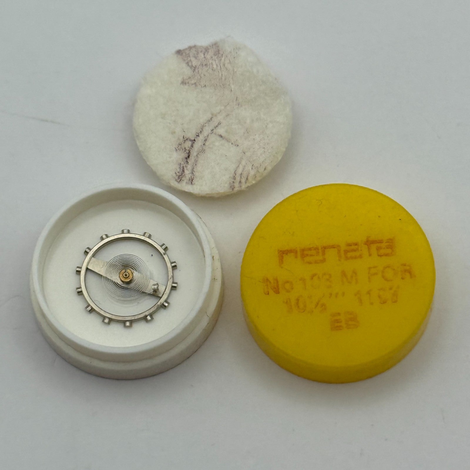 EB 1197 Balance Wheel Complete And Spring 10 1/2’’’ 103 M Watch Movement Parts