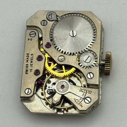 20.6mm Running Limit Revue 54 High Grade Tank Watch Movement Manual Wind PARTS