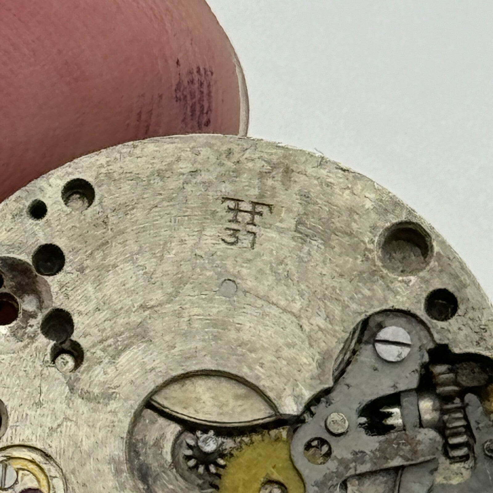 23.6mm FHF 37 Swiss 15 Jewels Manual Wind Watch Movement Vintage PARTS SPARES