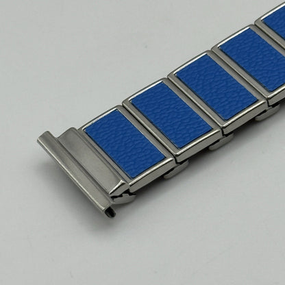 20mm Lug Rowi Fixo Flex Vintage New Old Stock NOS Expandable Strap Blue Silver