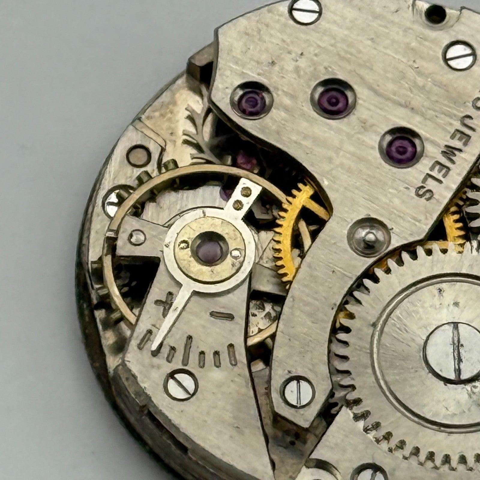 AS 1002 984 Watch Movement Minster Manual Wind Vintage Swiss Parts Repair 24mm