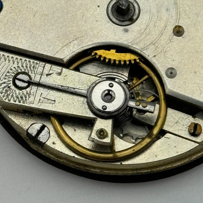 42.7mm Antique Key Wound Balance Intact Pocket Watch Movement Dial Hands PARTS