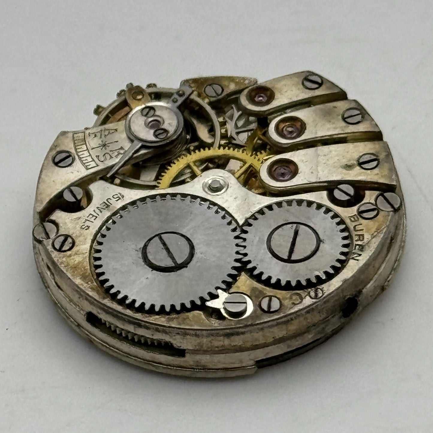 23.6mm Buren C 15 Jewels Balance Intact Manual Wind Swiss Watch Movement PARTS