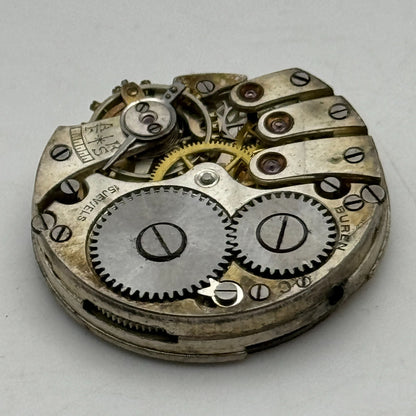 23.6mm Buren C 15 Jewels Balance Intact Manual Wind Swiss Watch Movement PARTS