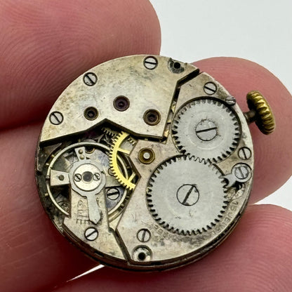 23.6mm Unidentified Balance Intact Trench Watch Movement Manual Wind Swiss PARTS