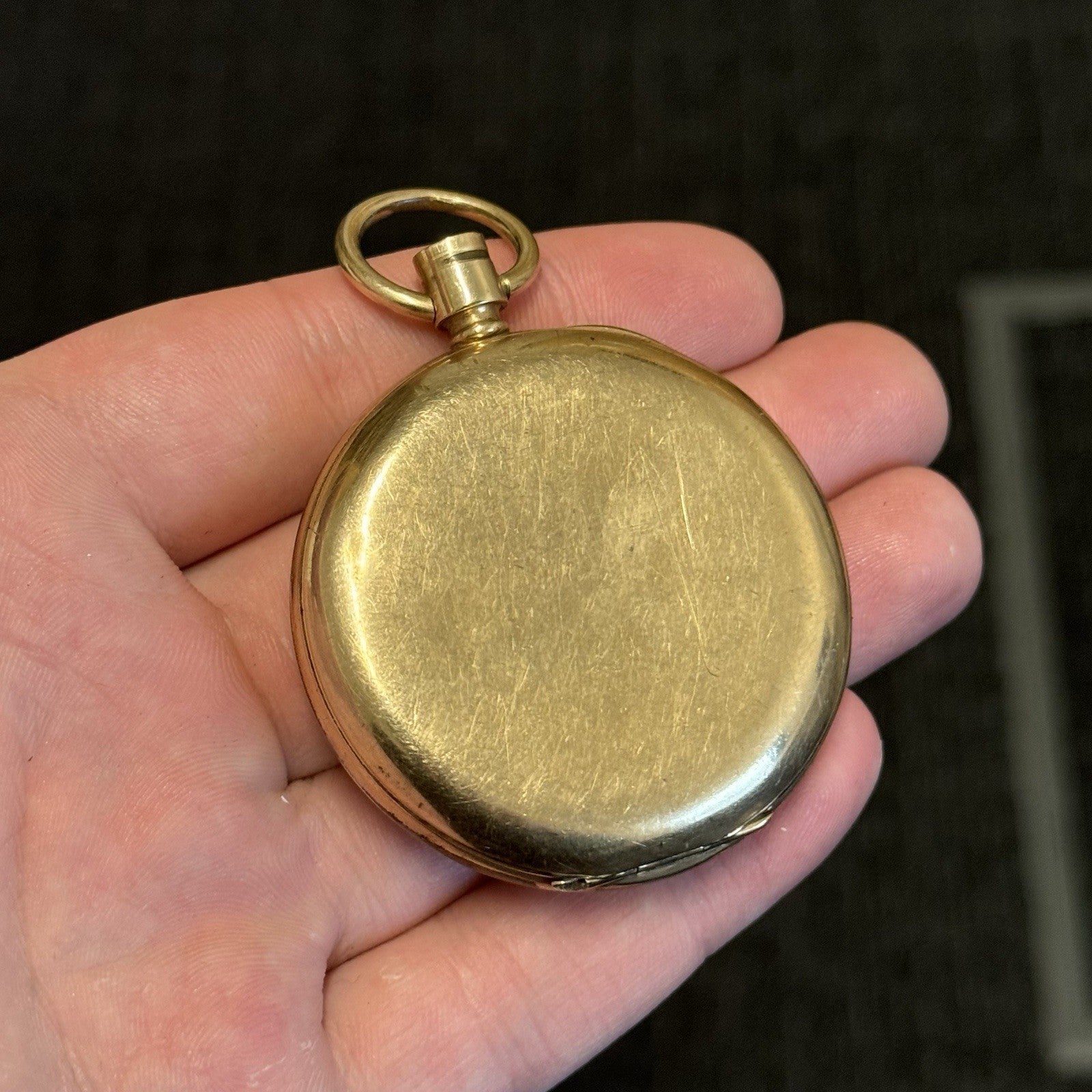 16S Waltham Bond St Model 1888 10ct Gold Plate Open Face Pocket Watch TO RESTORE
