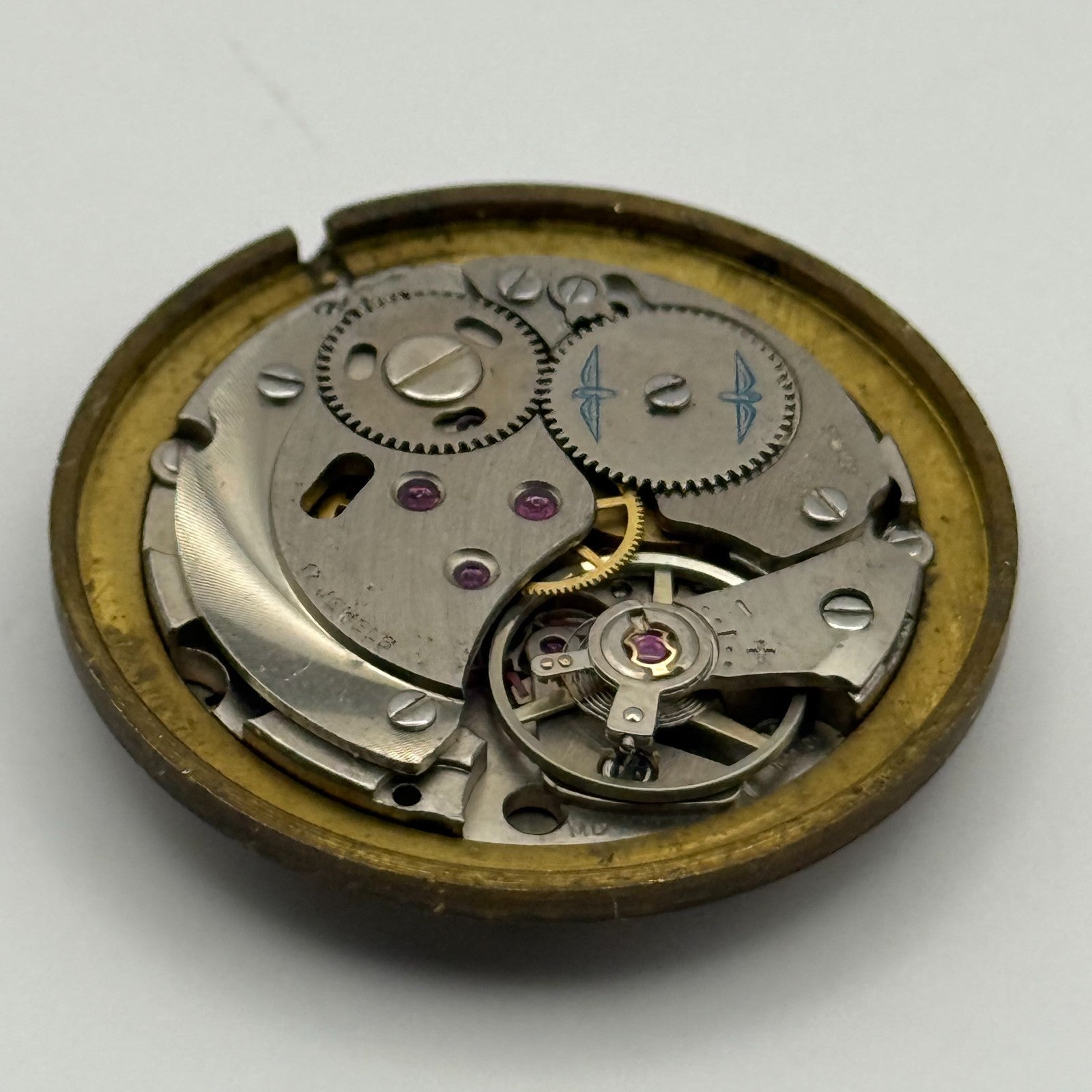 AS 1900/01 Watch Movement Rotary Manual Wind Vintage Swiss Parts Repair 25.2mm