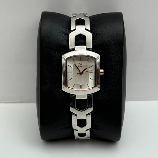 20mm Working Ladies Radley Silver Tone Quartz Panel Bracelet Watch 6 Inches
