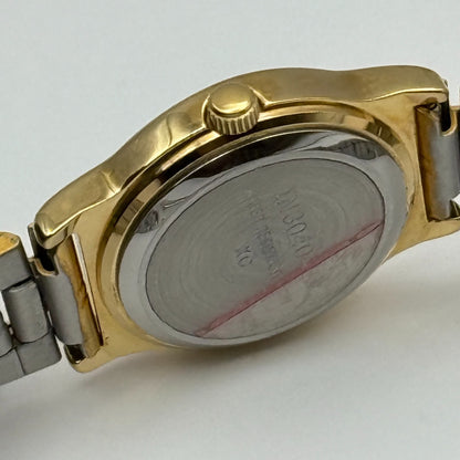 Ingersoll Ladies Quartz Watch Black Date Dial Gold Tone Bracelet Working 25mm