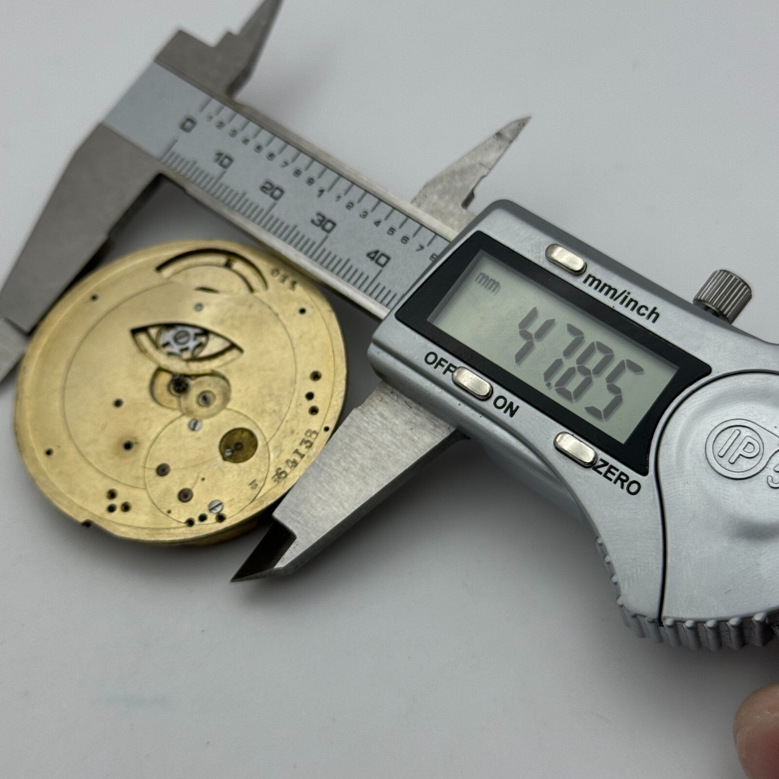 47.8mm Antique Compensation Balance Key Wound Pocket Watch Movement PARTS SPARES