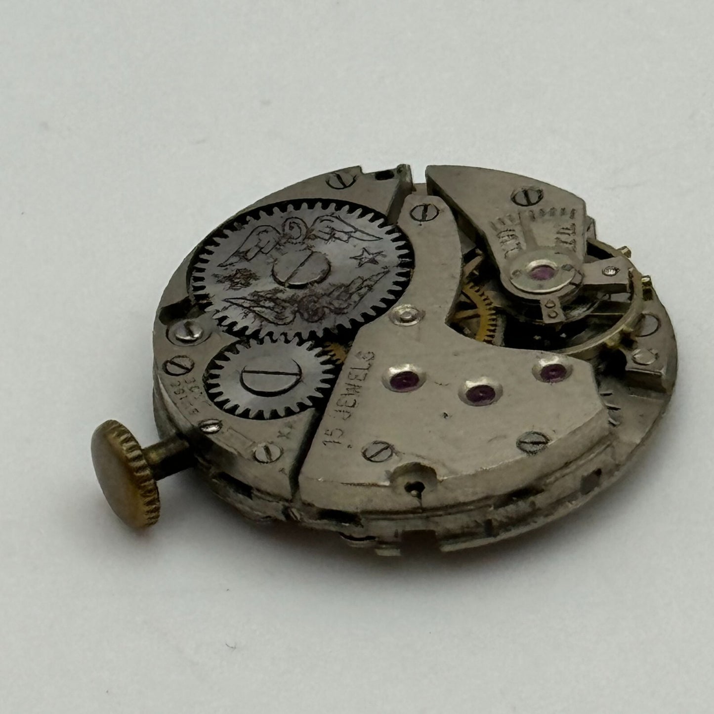 23.6mm Rotary AS 984 Manual Wind 15 Jewels Watch Movement Swiss Vintage PARTS
