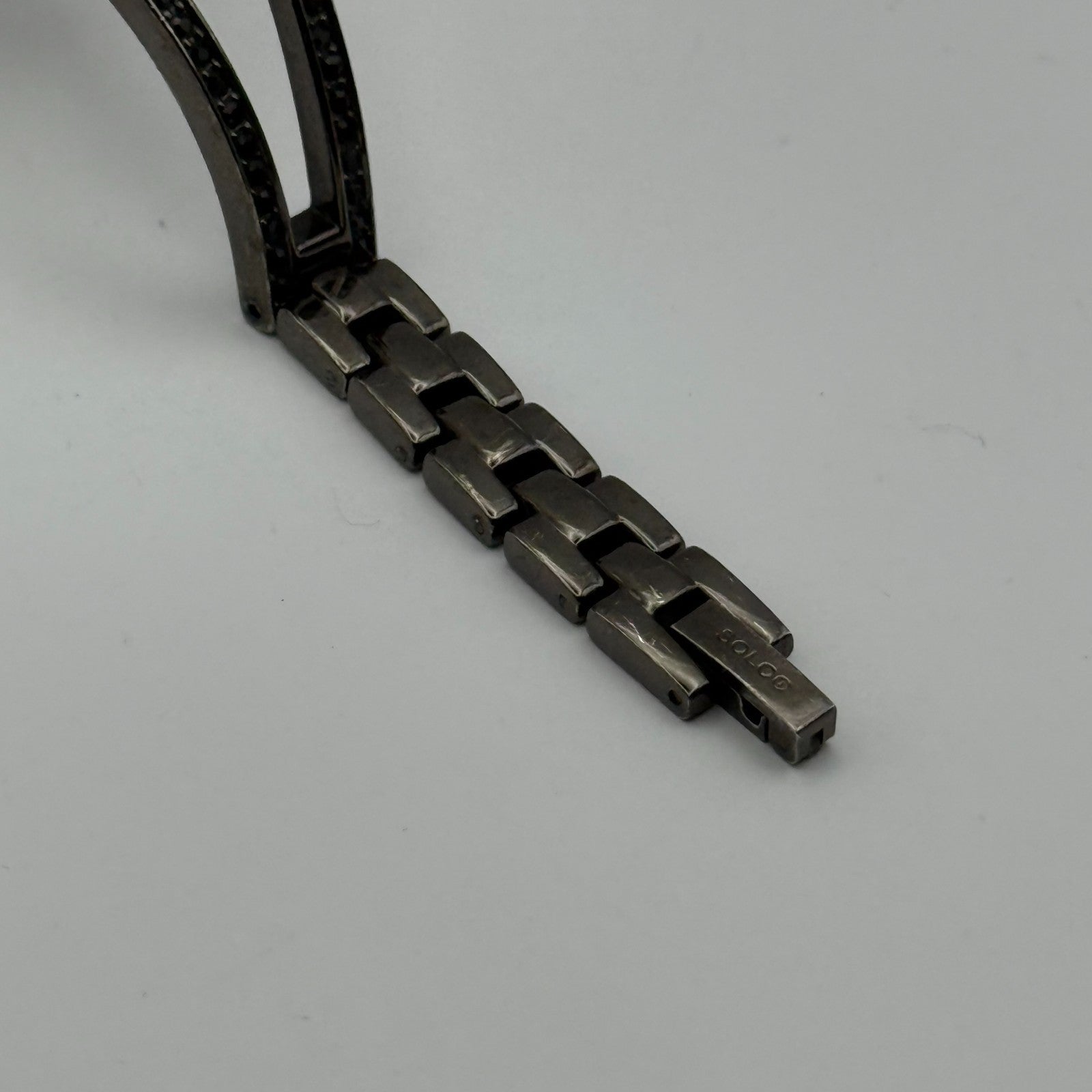 Solo Ladies Quartz Watch Silver Dial Crystal Accents Bracelet Working 20mm