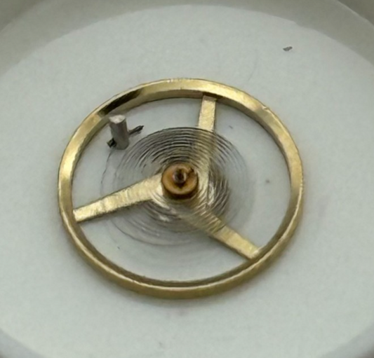 ST 69-21 Balance Wheel Complete And Spring Ord + Inca 1509 M Watch Parts NOS